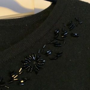 Jaclyn Smith Black Sweater with Beading